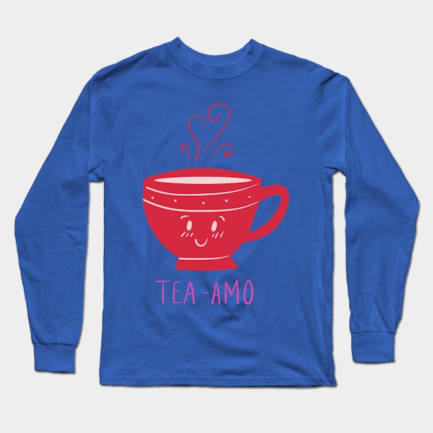 Tea amo Long Sleeve T-Shirt by DeviAprillia_store